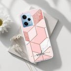 Marble Pink Customize Transparent Silicon Case For Redmi Note 9 Pro / Redmi Note 9 Pro Max / Redmi Note 10 lite