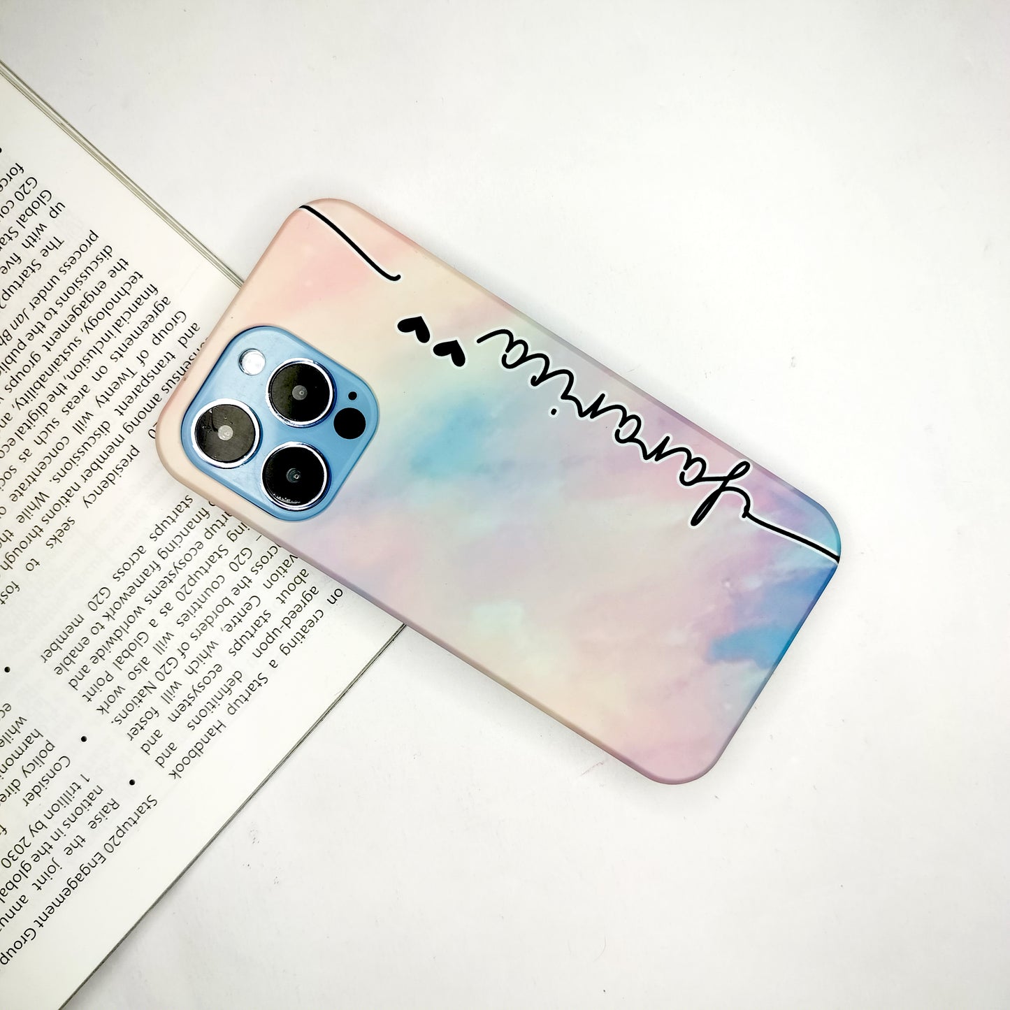 Marble Print Slim Matte Phone Case Cover