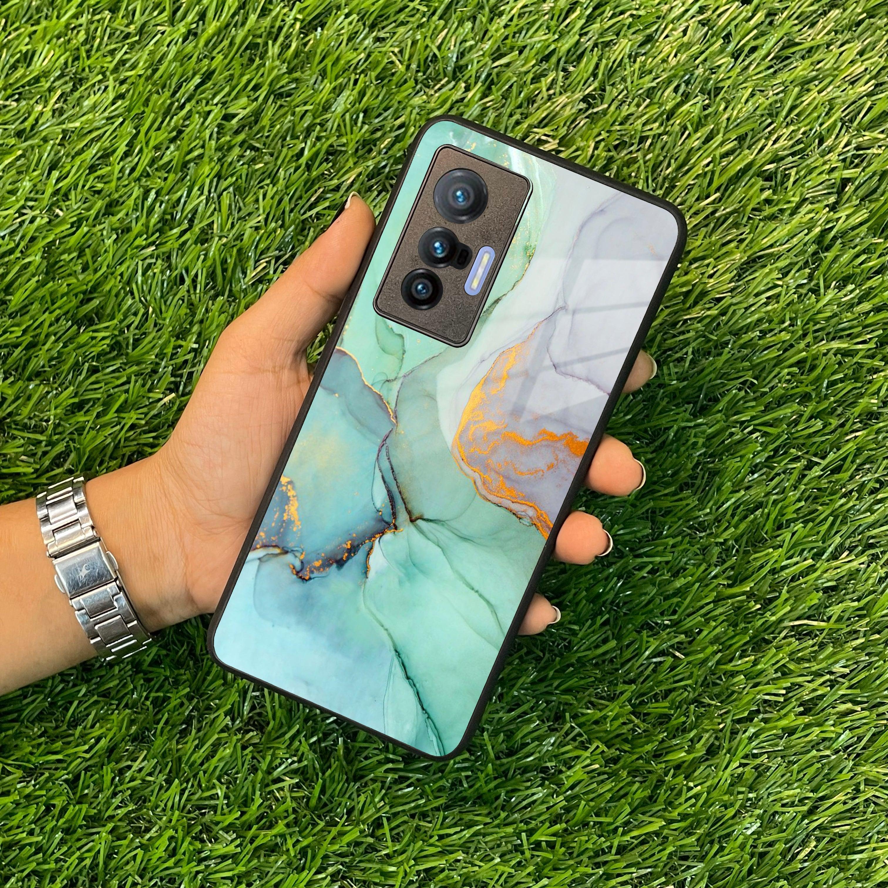 Marble Glass Finish Phone Case And Cover For Vivo - ShopOnCliQ