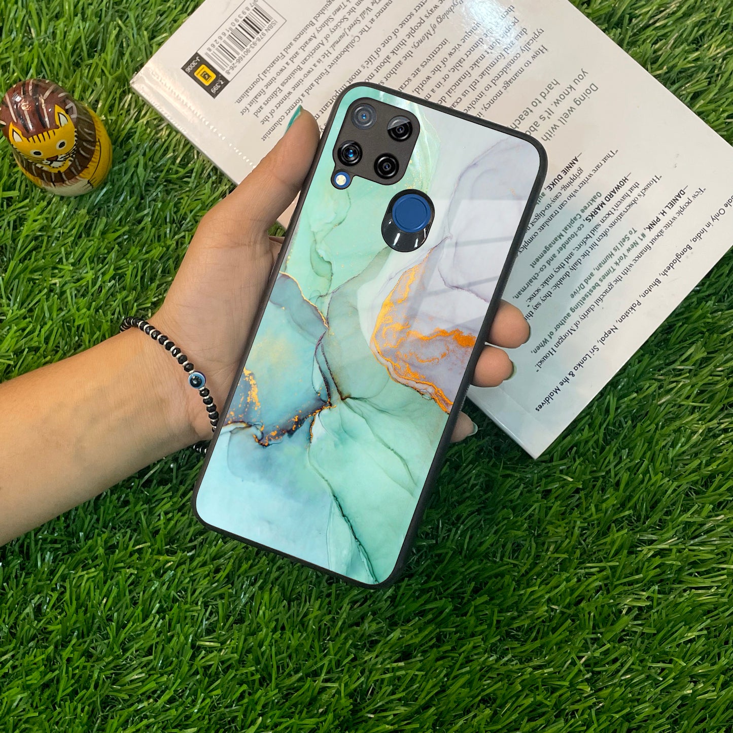 Marble Glass Finish Phone Case And Cover For Realme/Narzo