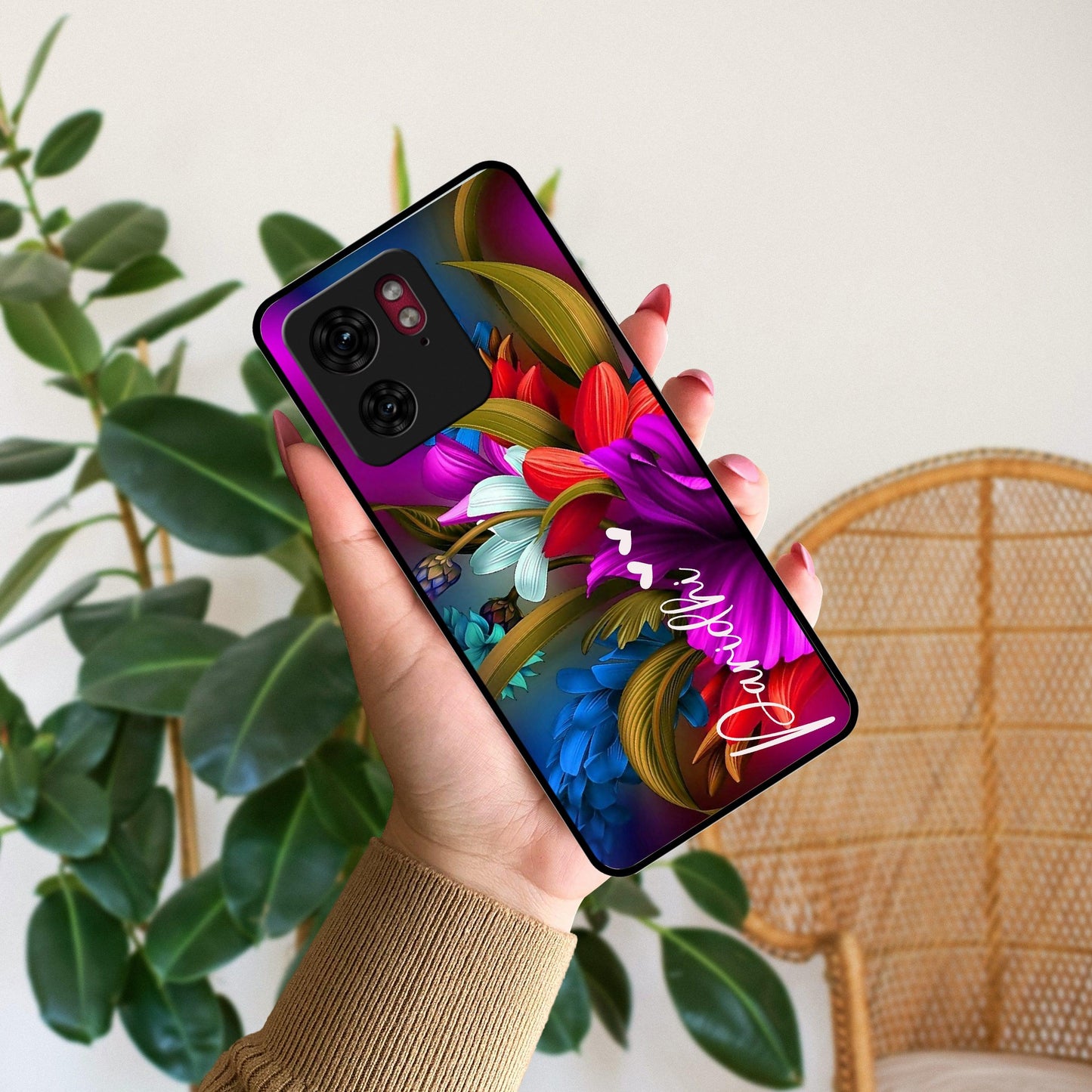 Margenta Glossy Metal Case Cover For Motorola