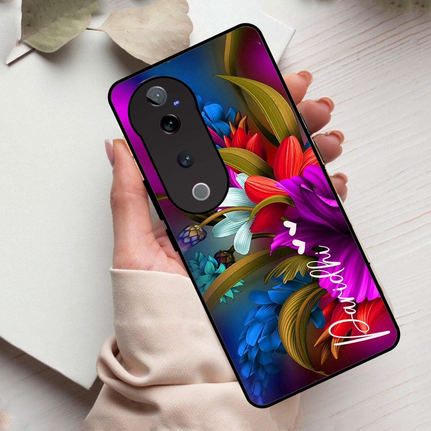 Margenta  Glossy Metal Case Cover For Vivo