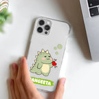 Mini Dino Customize Transparent Silicon Case For Motorola Edge 50 Fusion 5G