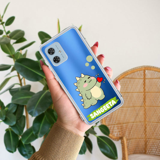 Mini Dino Customize Transparent Silicon Case For Motorola ShopOnCliQ