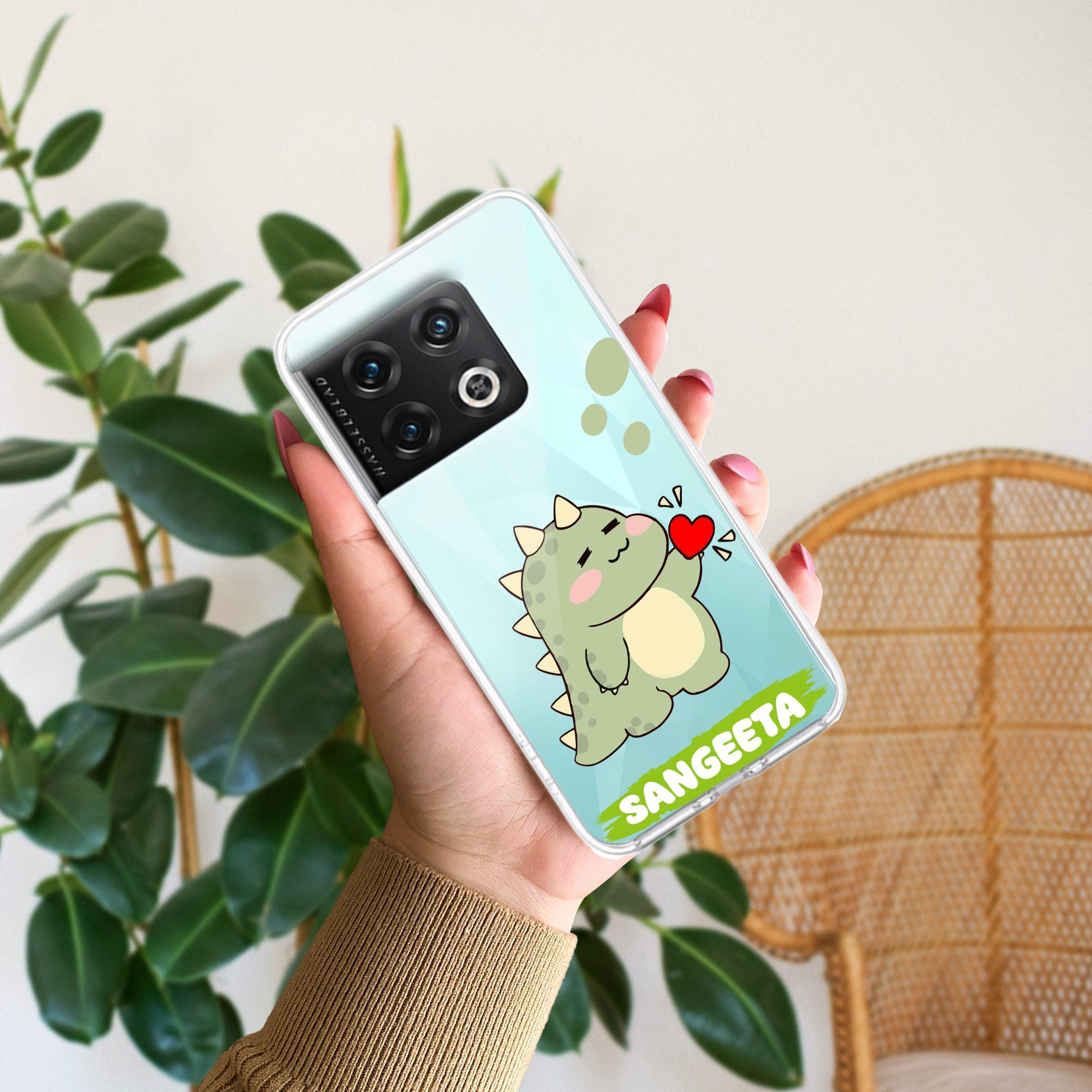 Mini Dino Customize Transparent Silicon Case For OnePlus