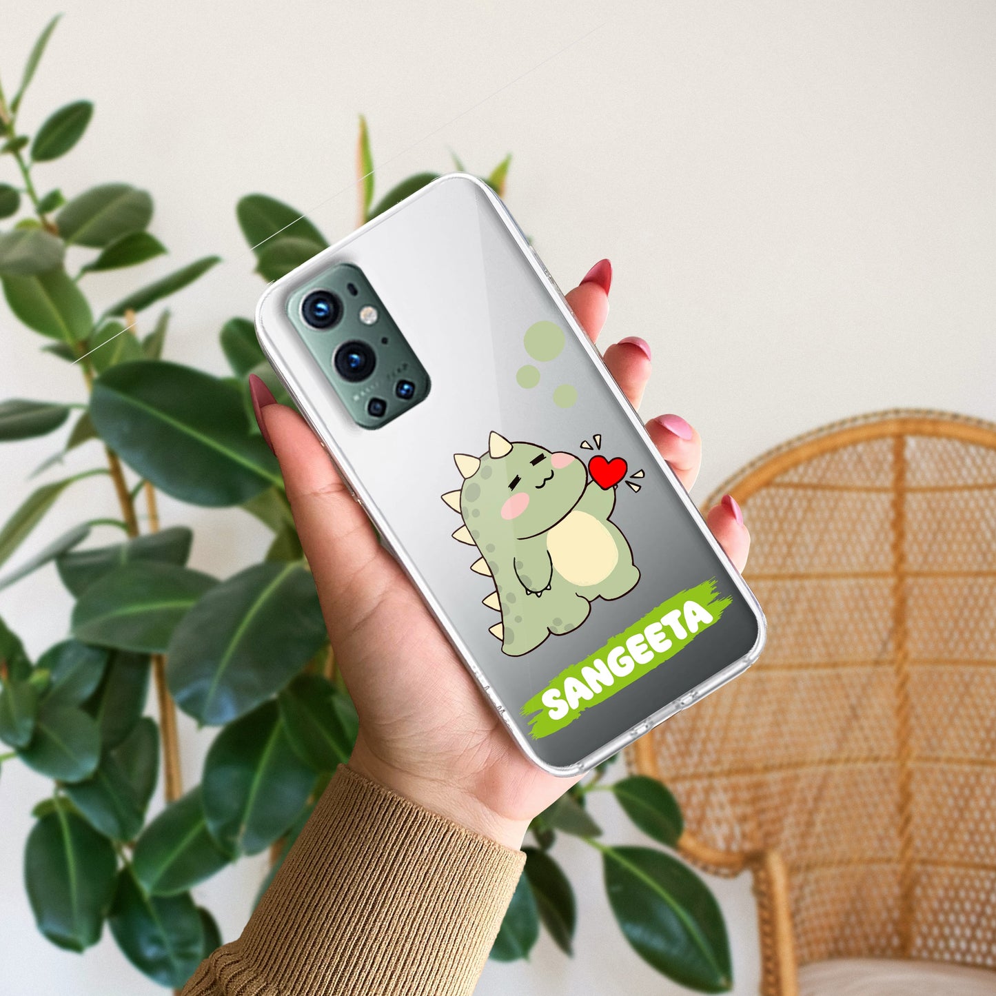 Mini Dino Customize Transparent Silicon Case For OnePlus - ShopOnCliQ