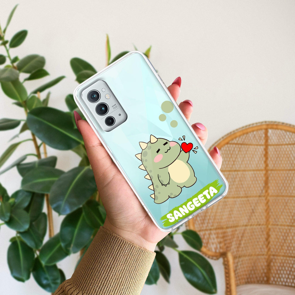 Mini Dino Customize Transparent Silicon Case For OnePlus 9RT 5G