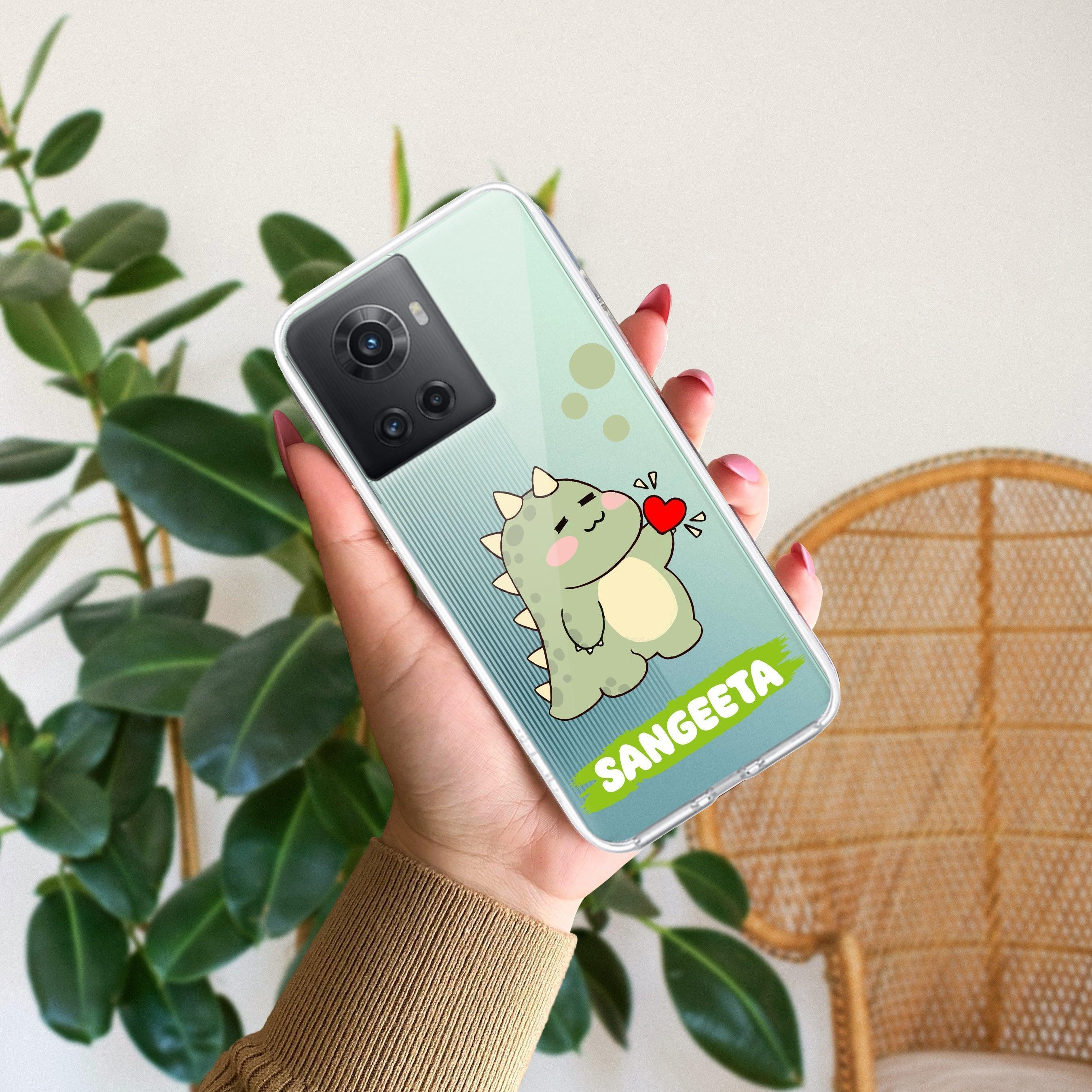 Mini Dino Customize Transparent Silicon Case For OnePlus