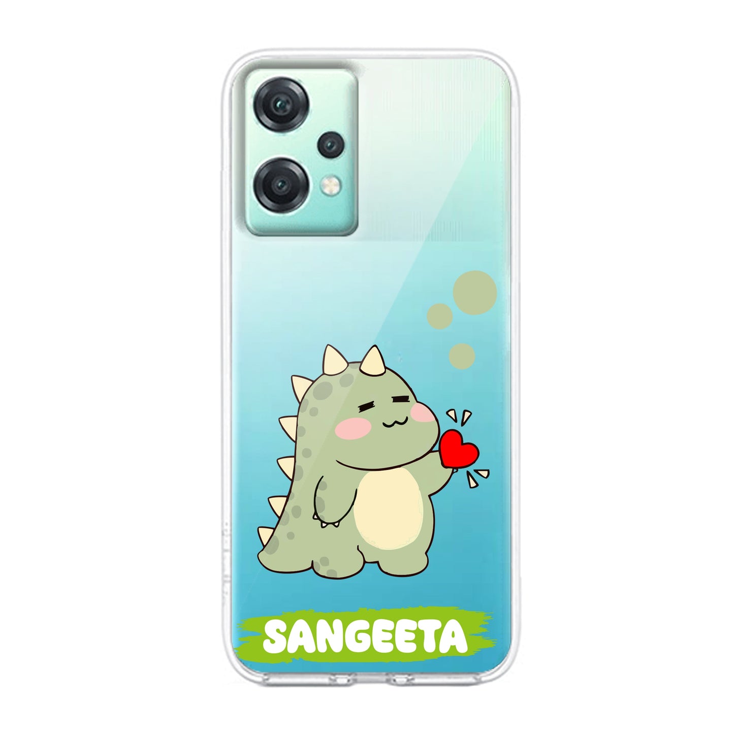 Mini Dino Customize Transparent Silicon Case For OnePlus - ShopOnCliQ