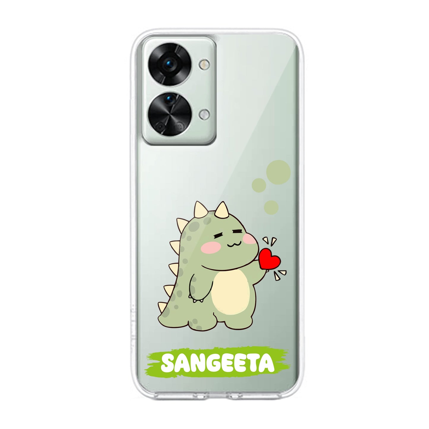 Mini Dino Customize Transparent Silicon Case For OnePlus - ShopOnCliQ