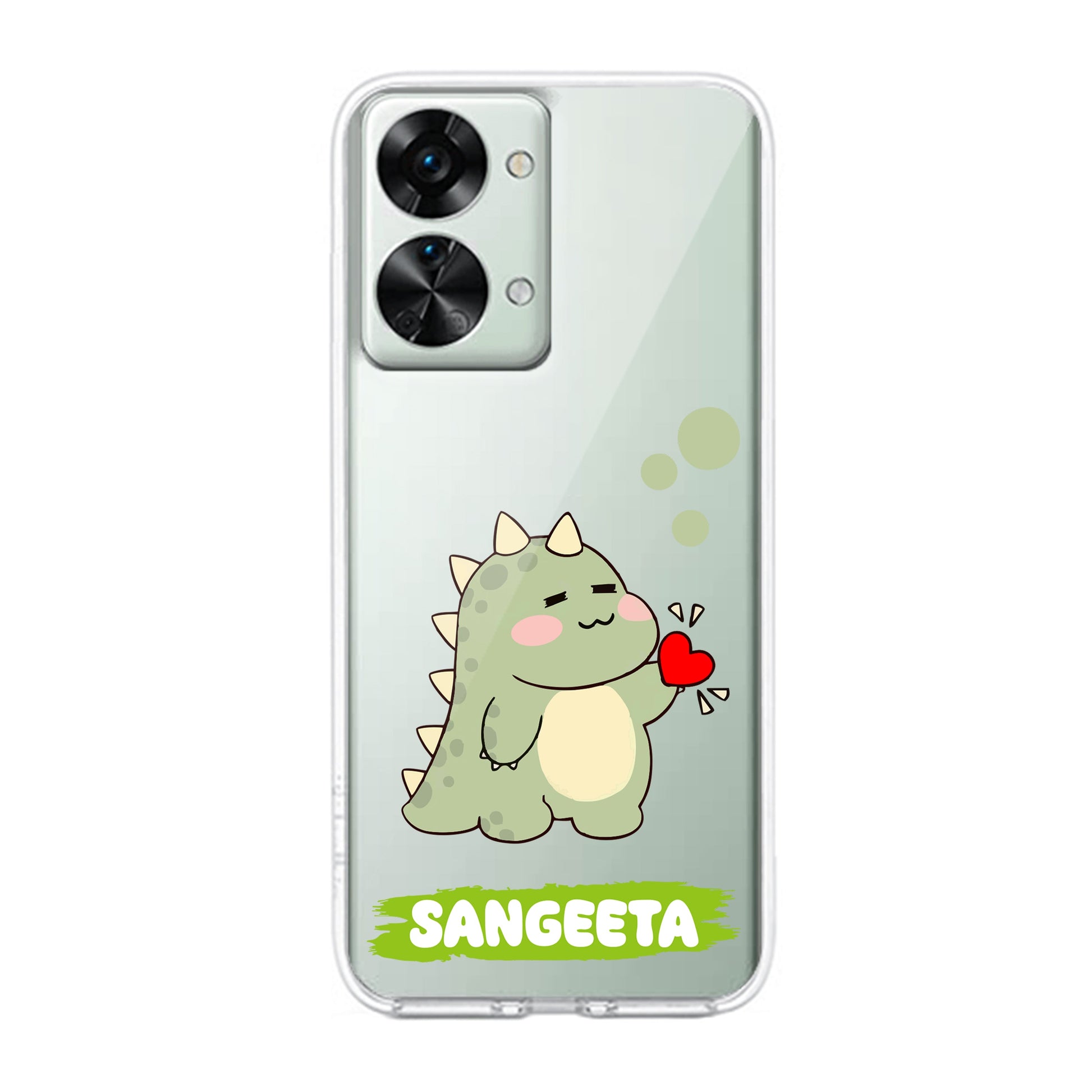 Mini Dino Customize Transparent Silicon Case For OnePlus ShopOnCliQ