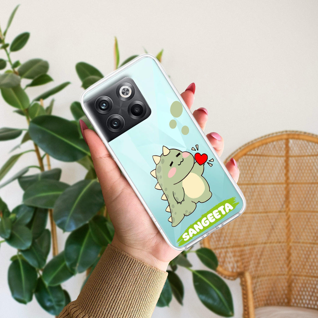 Mini Dino Customize Anti Yellow Case For OnePlus 10T 5G