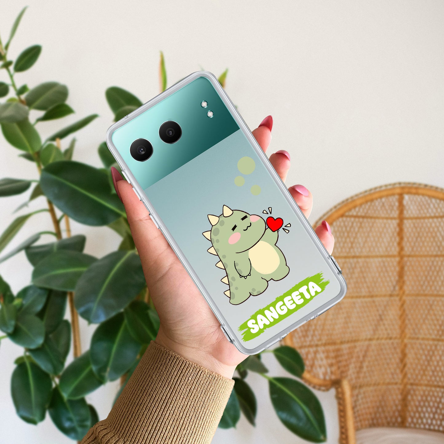 Mini Dino Customize Transparent Silicon Case For OnePlus - ShopOnCliQ