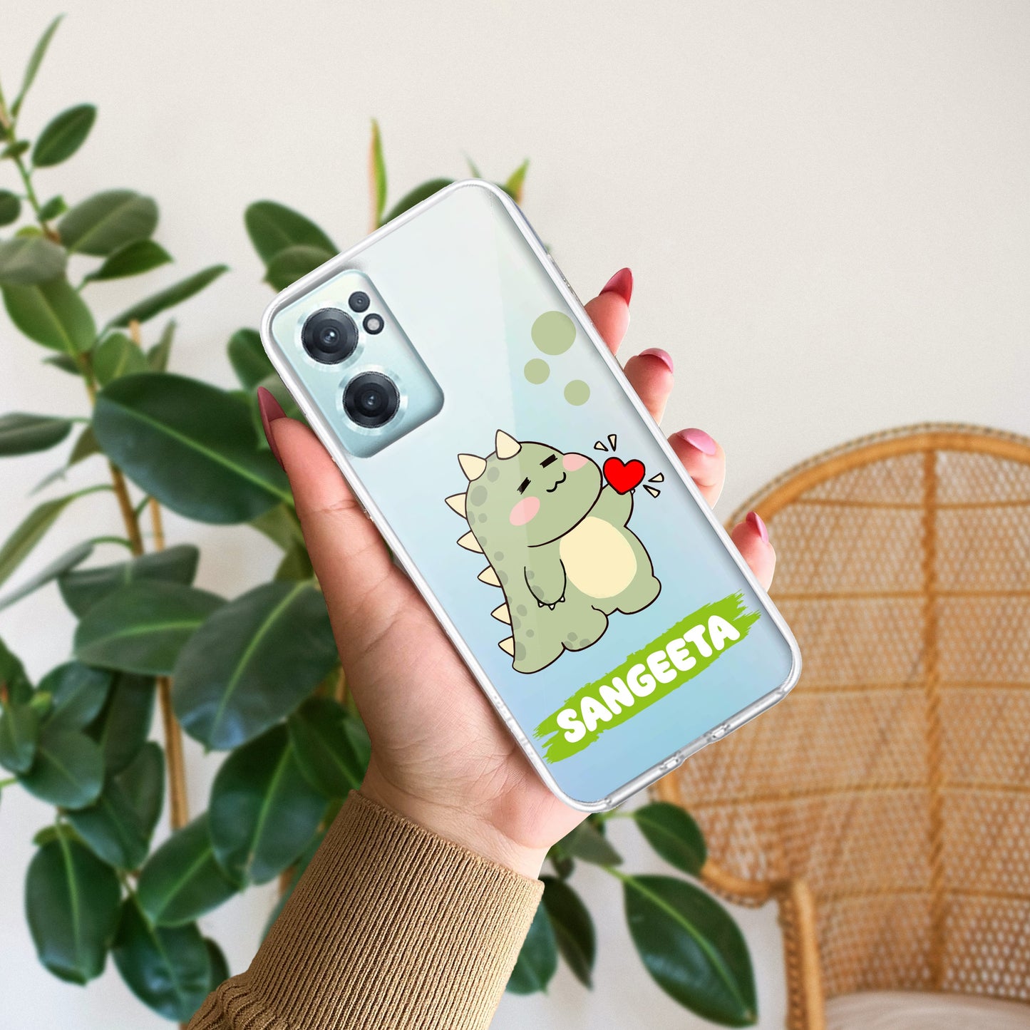 Mini Dino Customize Transparent Silicon Case For OnePlus - ShopOnCliQ