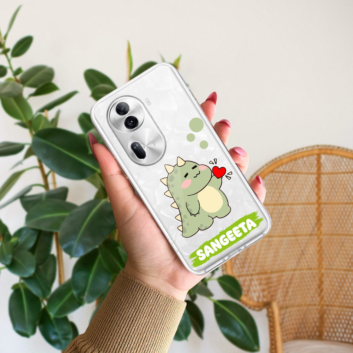 Mini Dino Customize Transparent Silicon Case For Oppo ShopOnCliQ