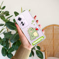 Mini Dino Customize Anti Yellow Case For Oppo F25 Pro 5G