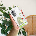Mini Dino Customize Anti Yellow Case For Oppo Reno 11 5G