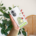 Mini Dino Customize Anti Yellow Case For Oppo Reno 11 5G