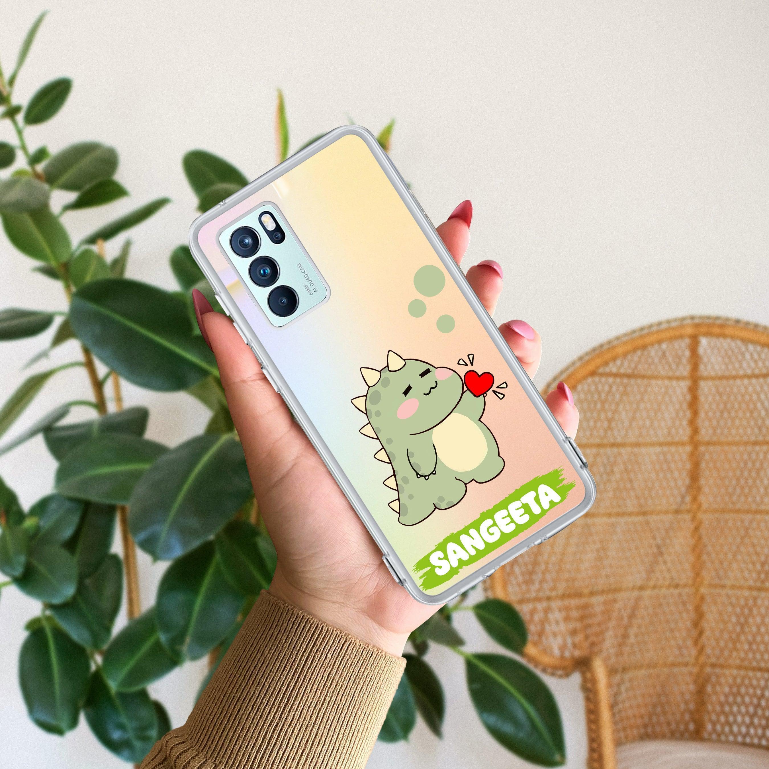 Mini Dino Customize Anti Yellow Case For Oppo Reno 6 Pro 5G