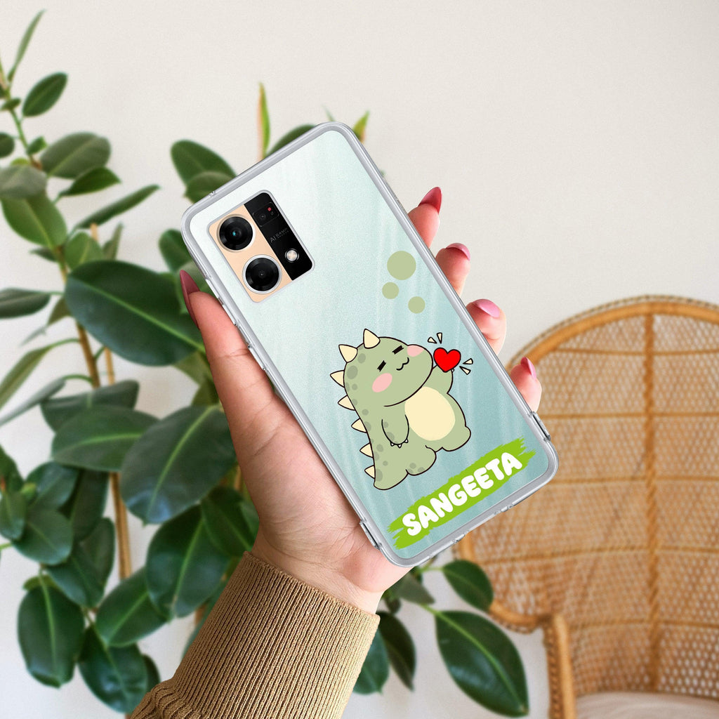 Mini Dino Customize Anti Yellow Case For Oppo F21 Pro (4G)