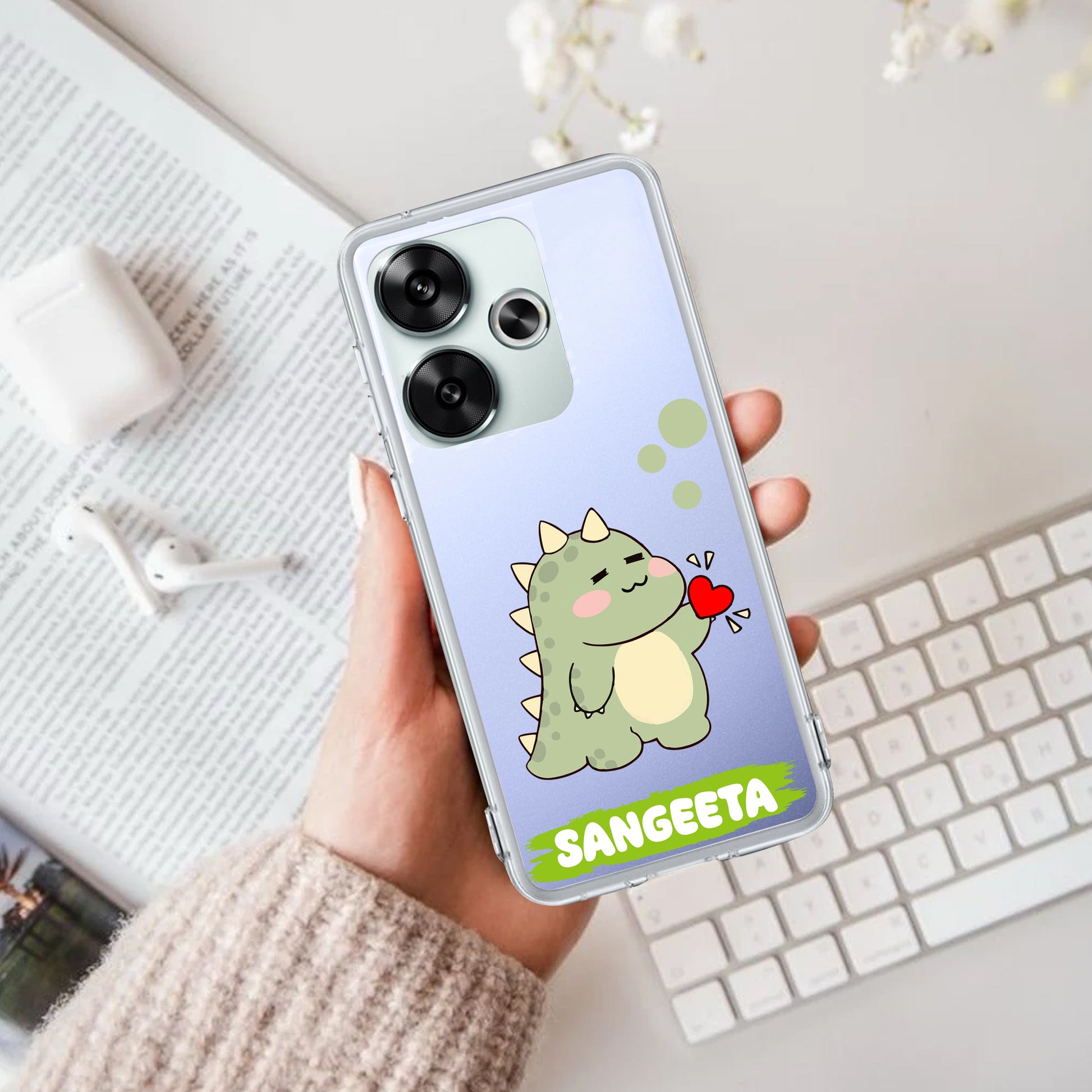 Mini Dino Customize Transparent Silicon Case For Poco ShopOnCliQ