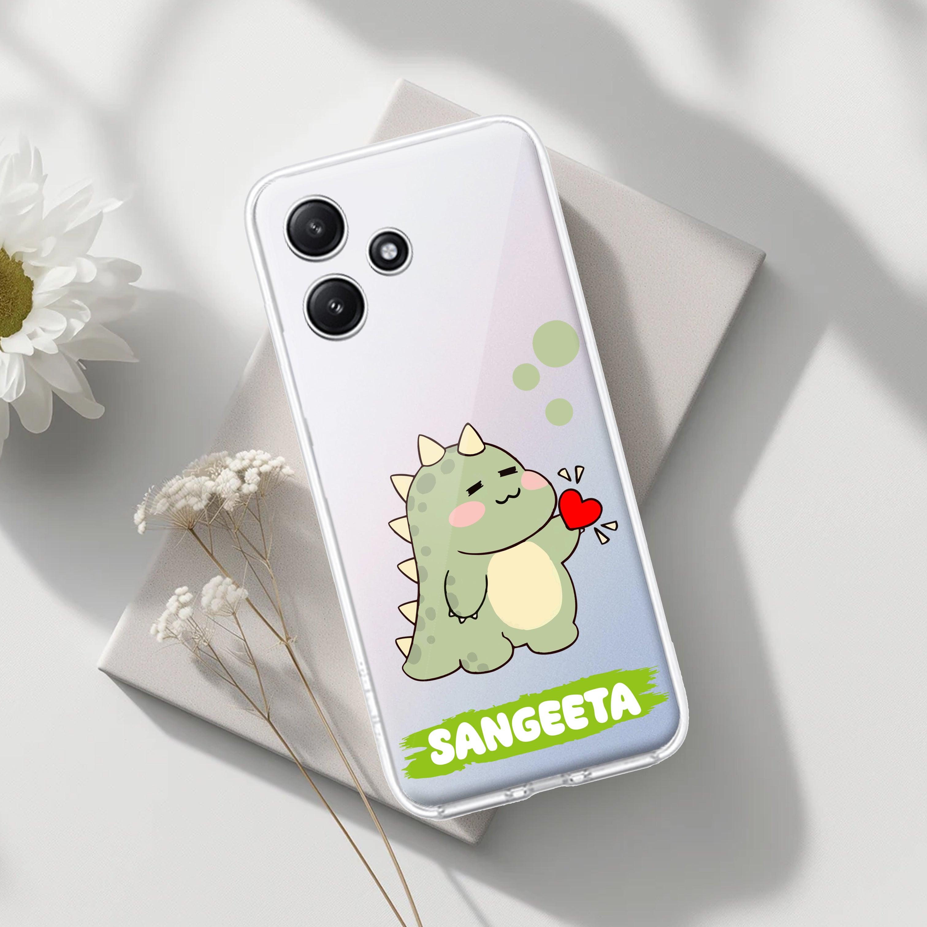 Mini Dino Customize Transparent Silicon Case For Poco - ShopOnCliQ