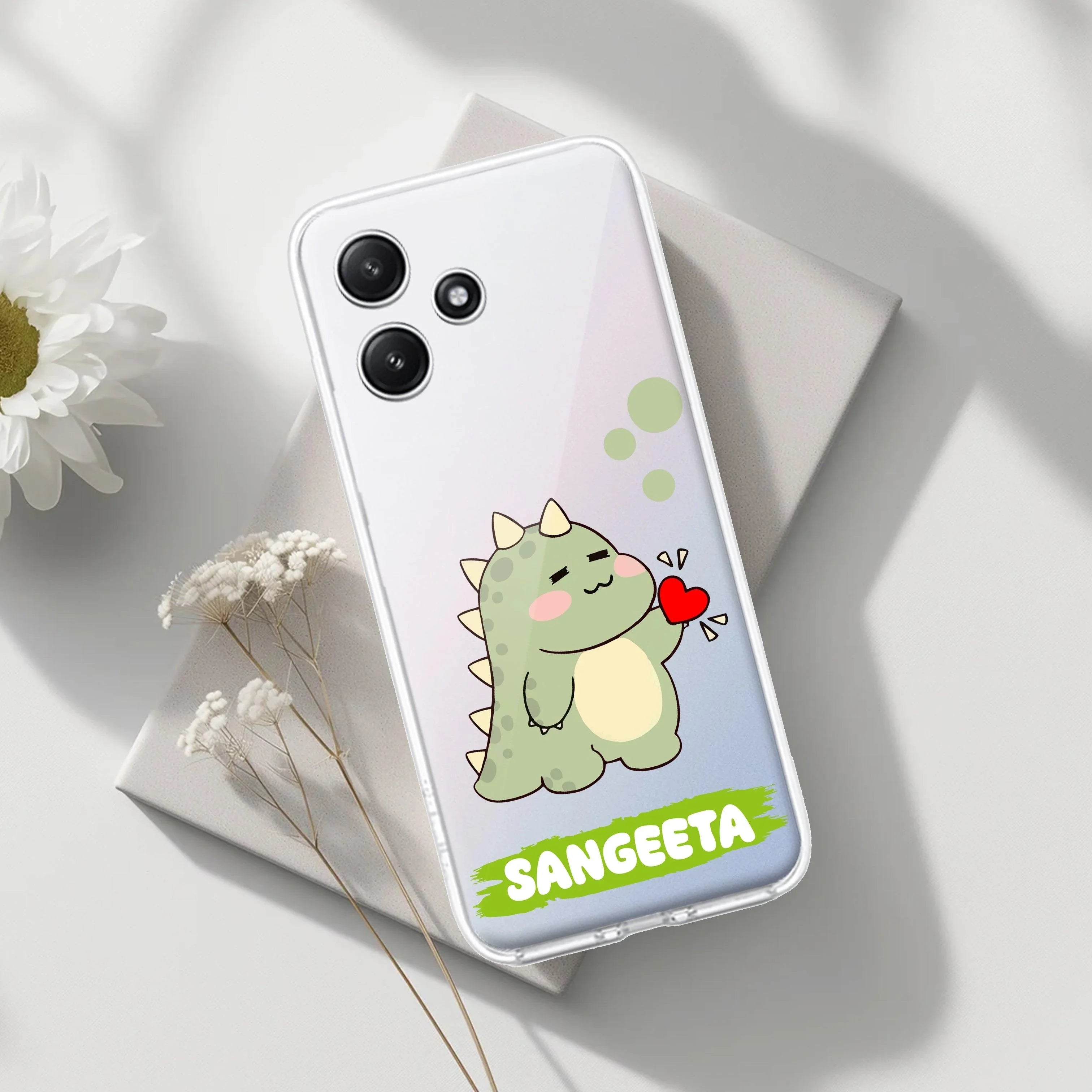 Mini Dino Customize Transparent Silicon Case For Poco - ShopOnCliQ