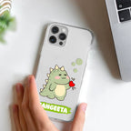 Mini Dino Customize Transparent Silicon Case For Realme 8 4G / Realme 8 Pro