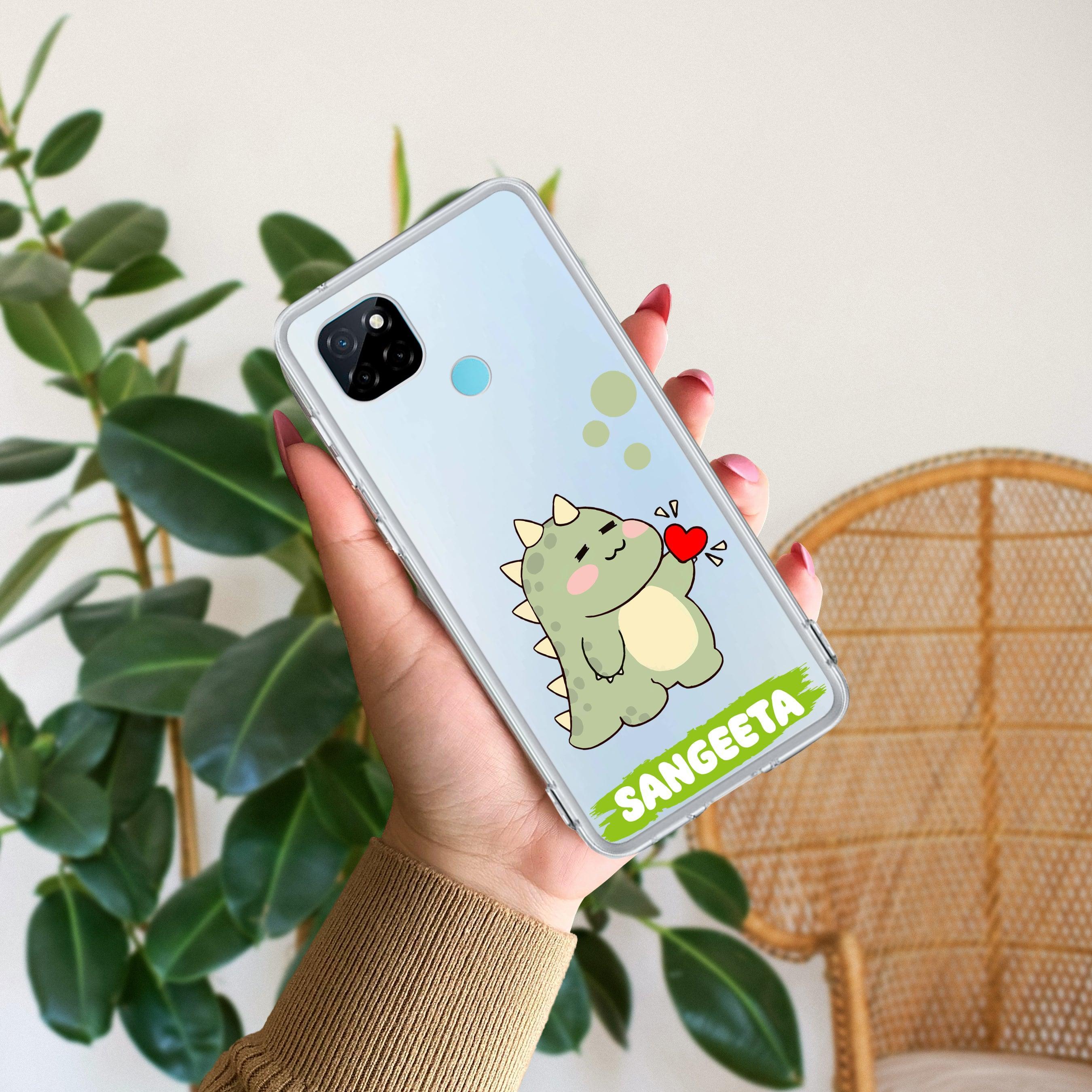 Mini Dino Customize Transparent Silicon Case For Realme 10 Pro+ 5G