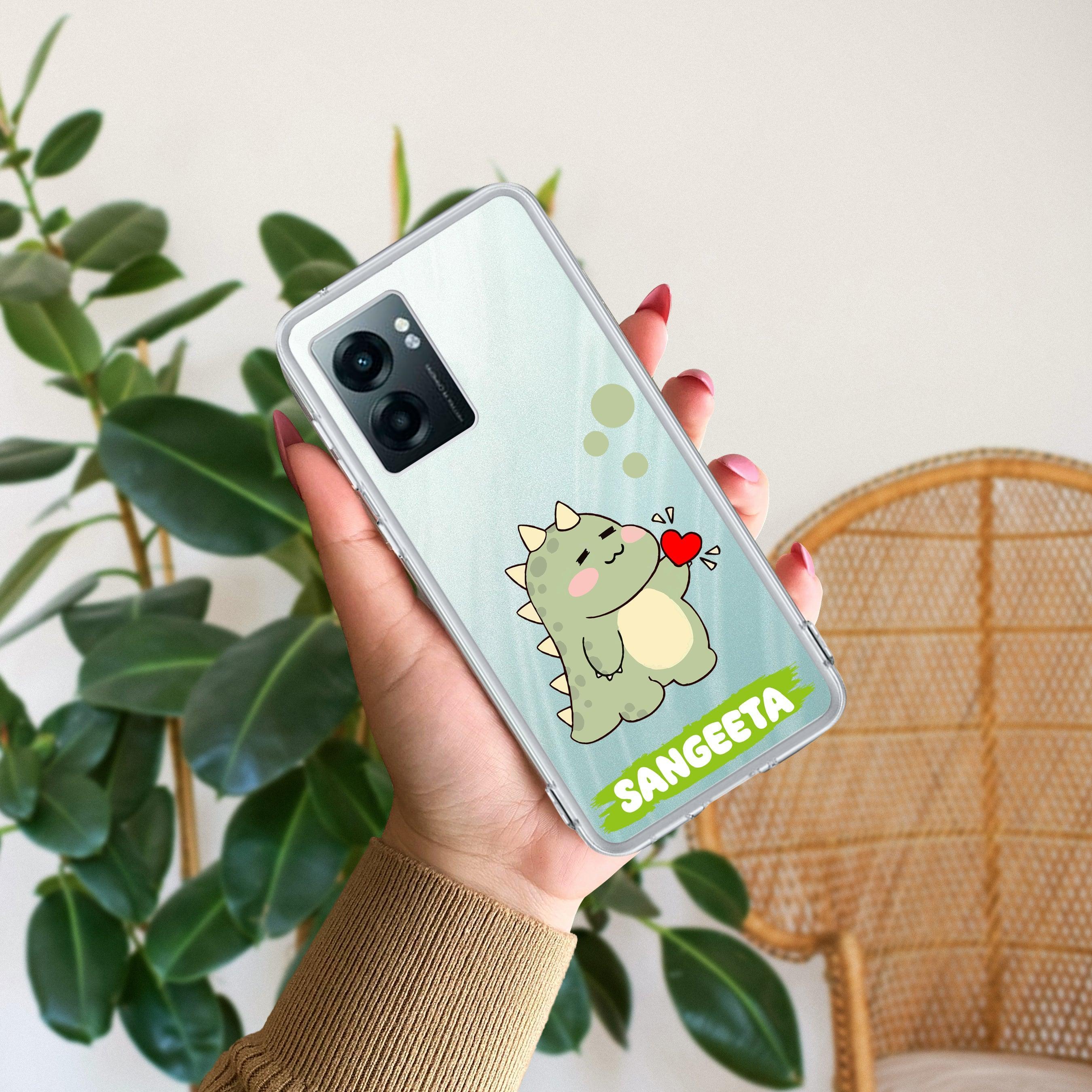 Mini Dino Customize Transparent Silicon Case For Realme Narzo 60X /  Realme 11X