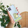 Mini Dino Customize Anti Yelllow Case For Realme 8i / Realme Narzo 50