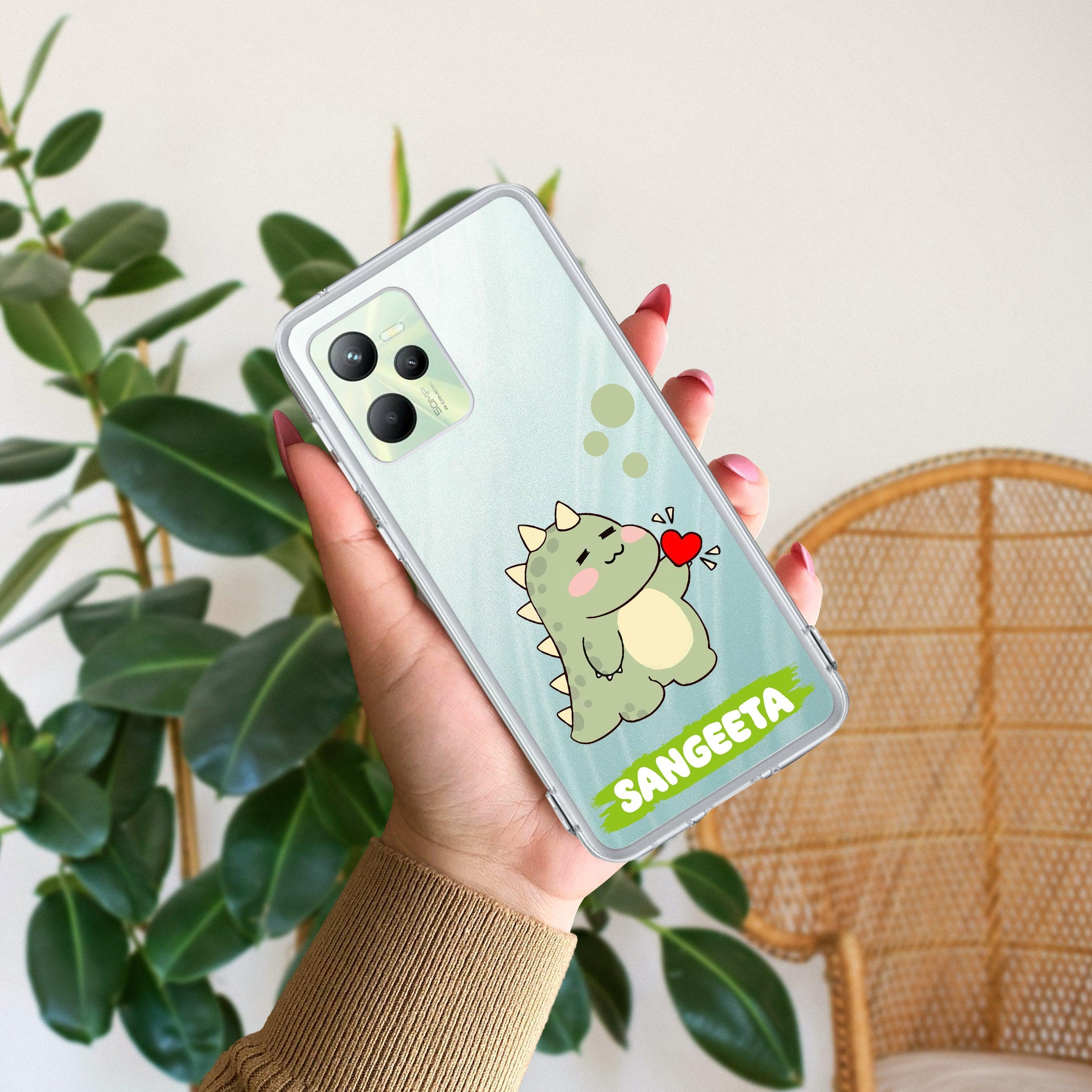 Mini Dino Customize Anti Yelllow Case For Realme C35 / Realme Narzo 50A Prime