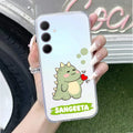 Mini Dino Customize Transparent Silicon Case For Samsung Galaxy M56 5G