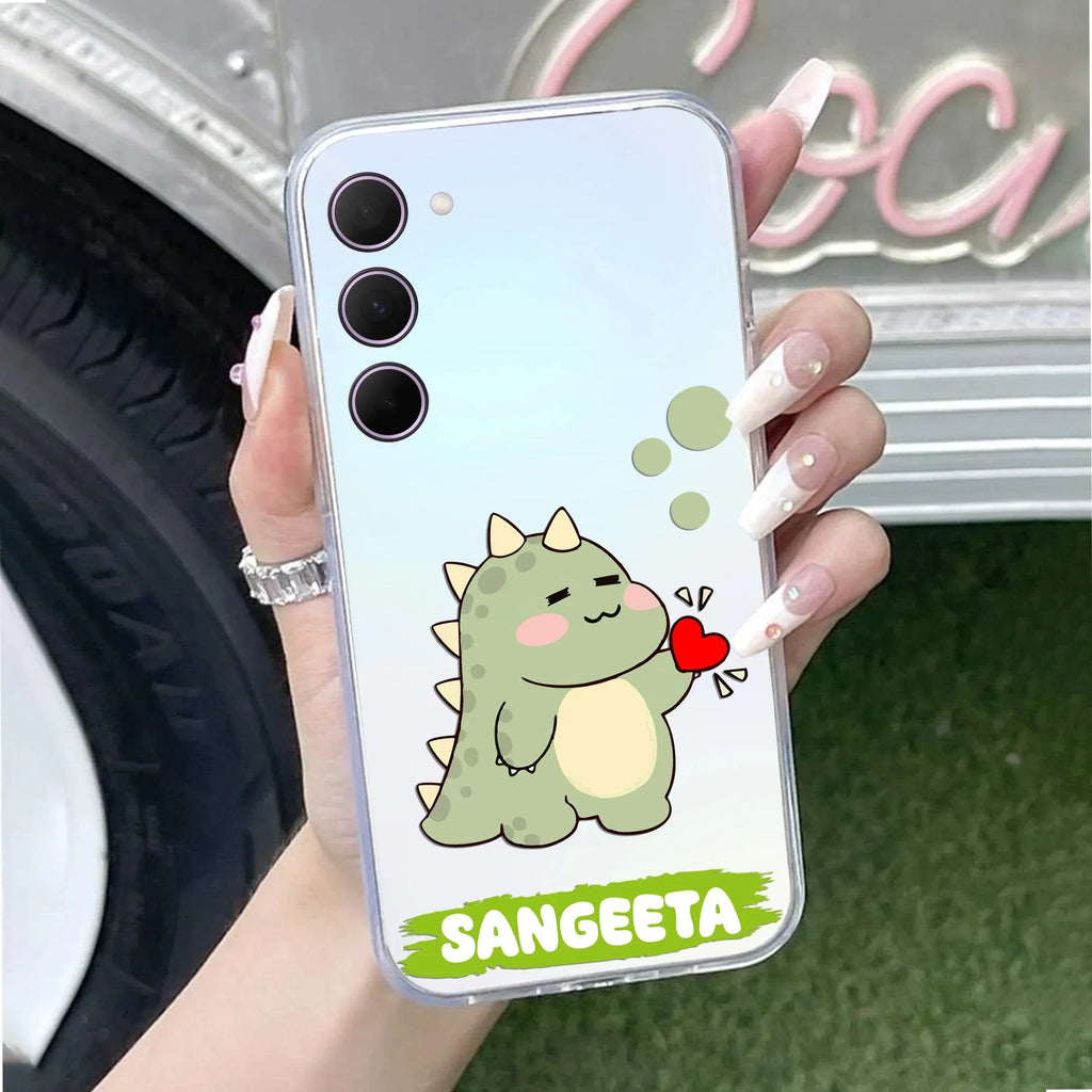 Mini Dino Customize Anti Yellow Case For Samsung Galaxy S23 Plus 5G