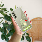 Mini Dino Customize Transparent Silicon Case For Samsung Galaxy A34 5G