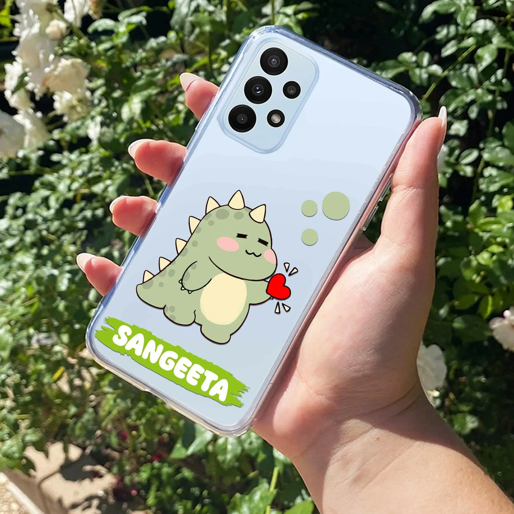 Mini Dino Customize Anti Yellow Case For Samsung Galaxy A32 4G