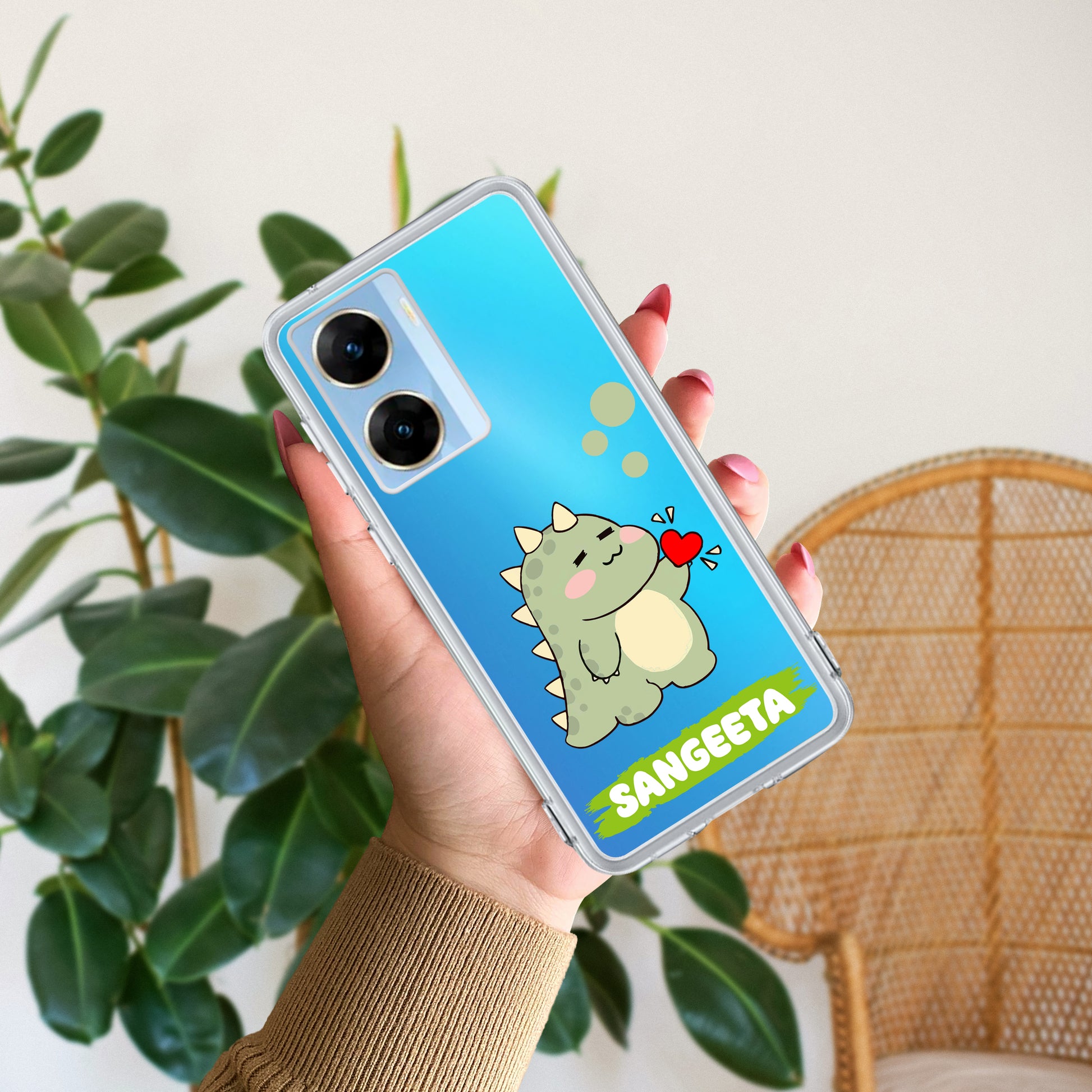 Mini Dino Customize Transparent Silicon Case For Vivo ShopOnCliQ