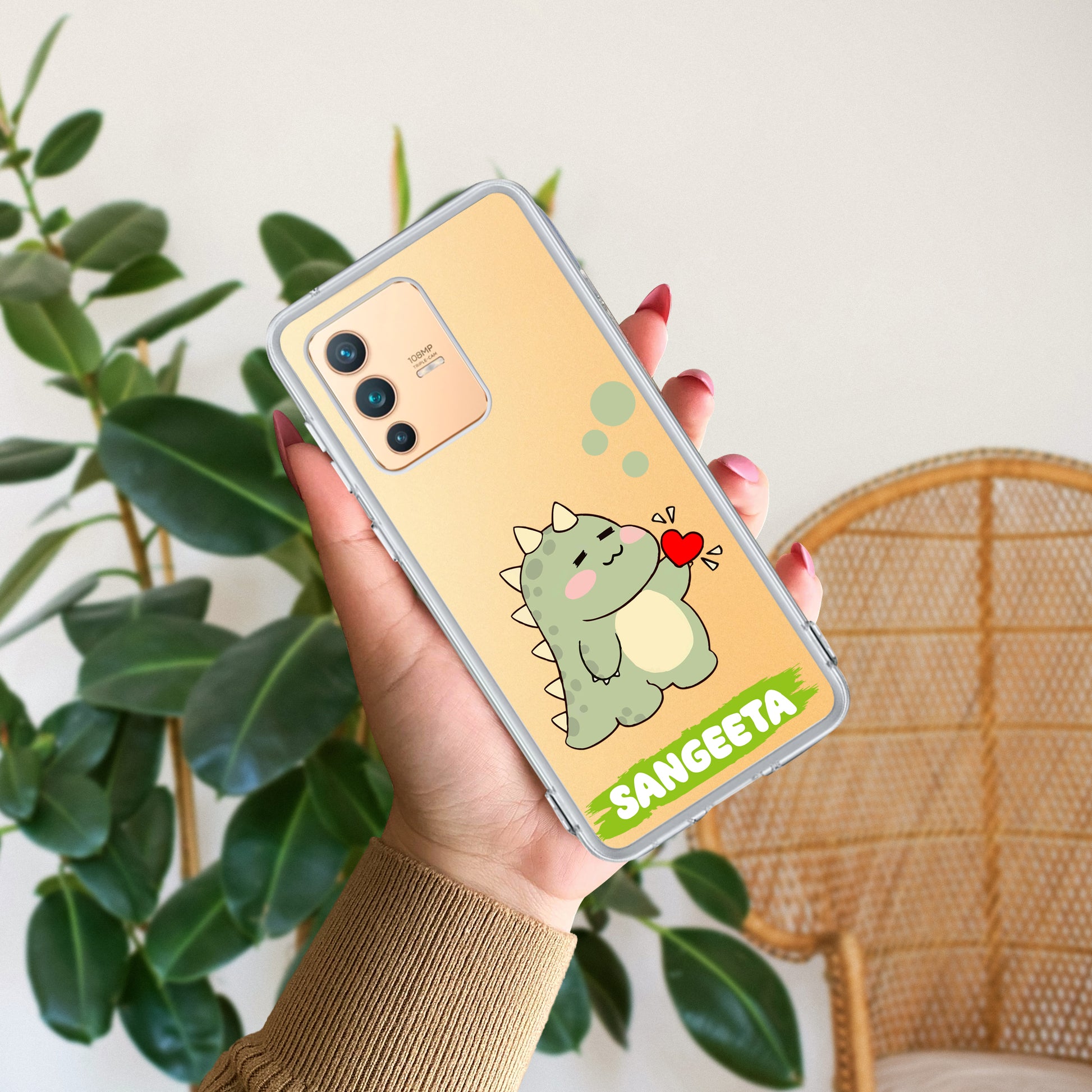 Mini Dino Customize Transparent Silicon Case For Vivo ShopOnCliQ