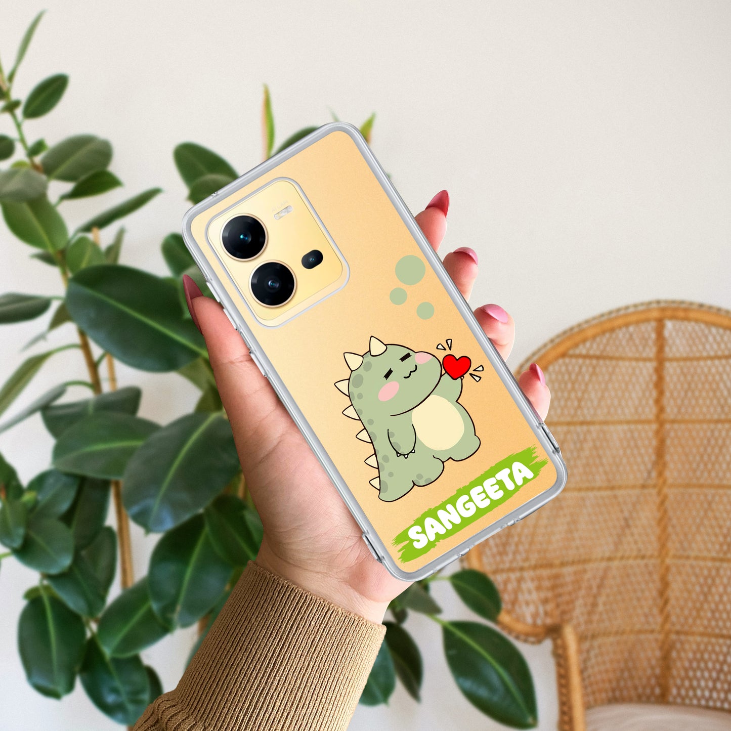 Mini Dino Customize Transparent Silicon Case For Vivo ShopOnCliQ