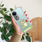Mini Dino Customize Transparent Silicon Case For Vivo V30e 5G
