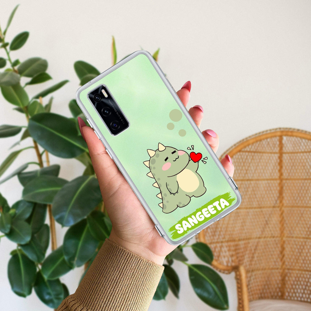 Mini Dino Customize Transparent Silicon Case For Vivo T4x 5G