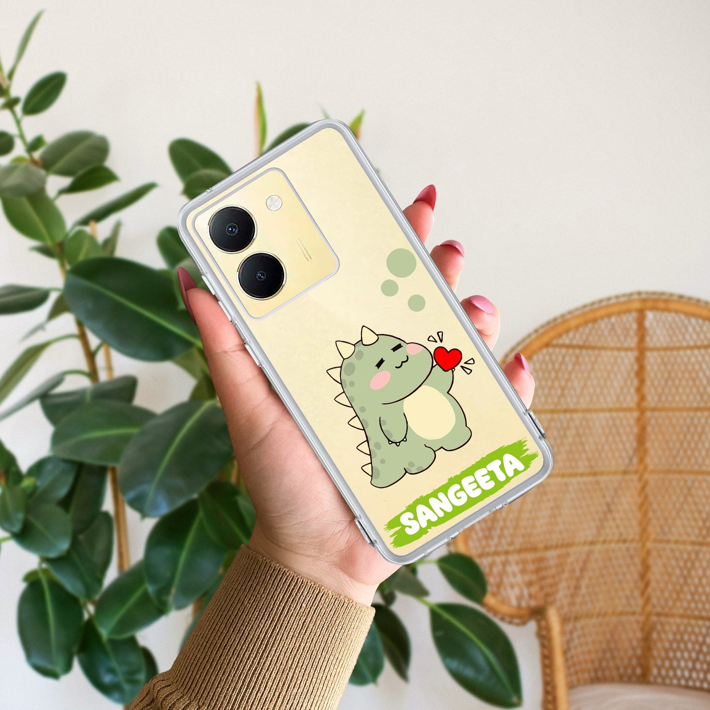 Mini Dino Customize Transparent Silicon Case For Vivo ShopOnCliQ