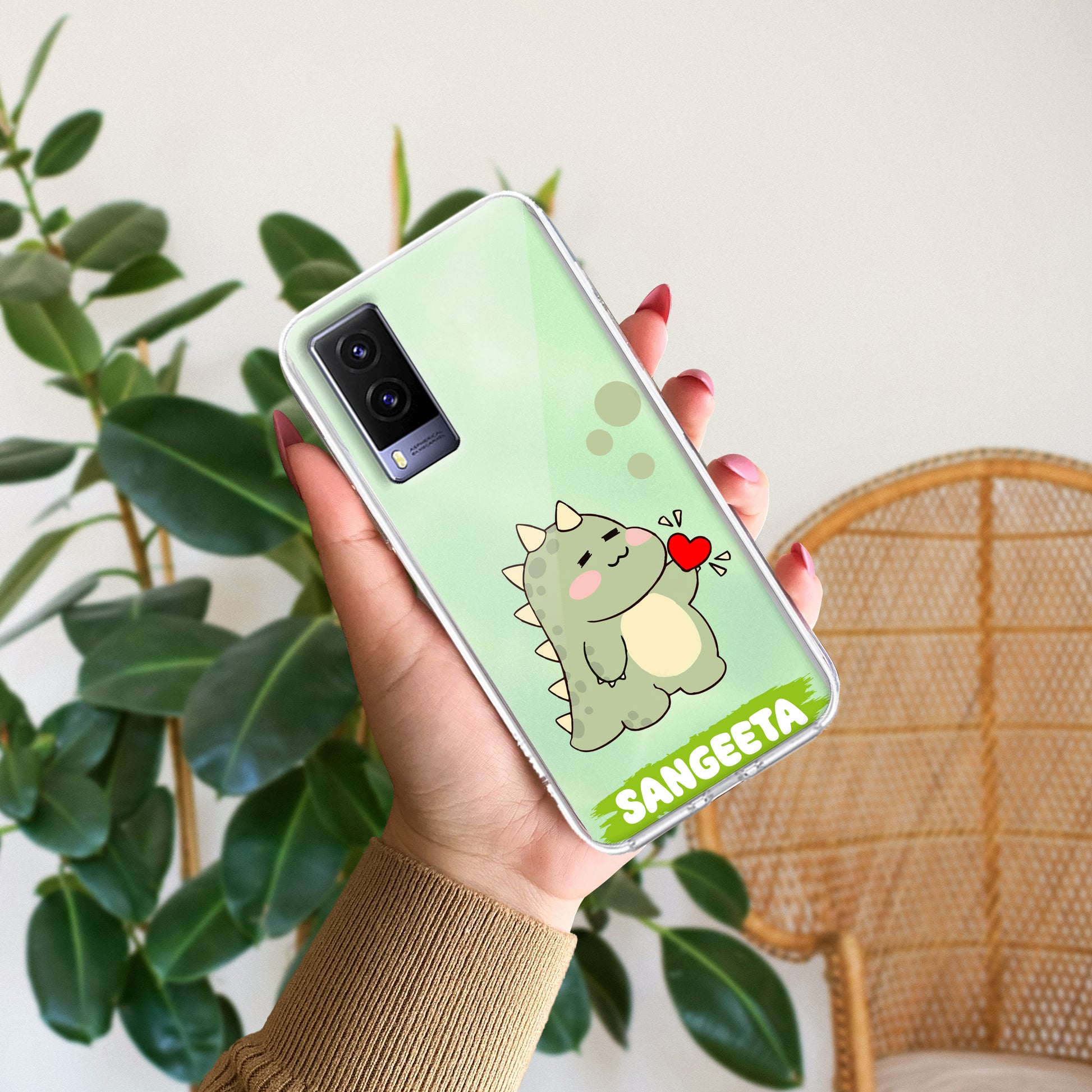 Mini Dino Customize Transparent Silicon Case For Vivo ShopOnCliQ