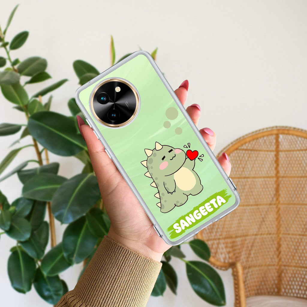 Mini Dino Customize Transparent Silicon Case For Vivo X90 Pro Plus 5G