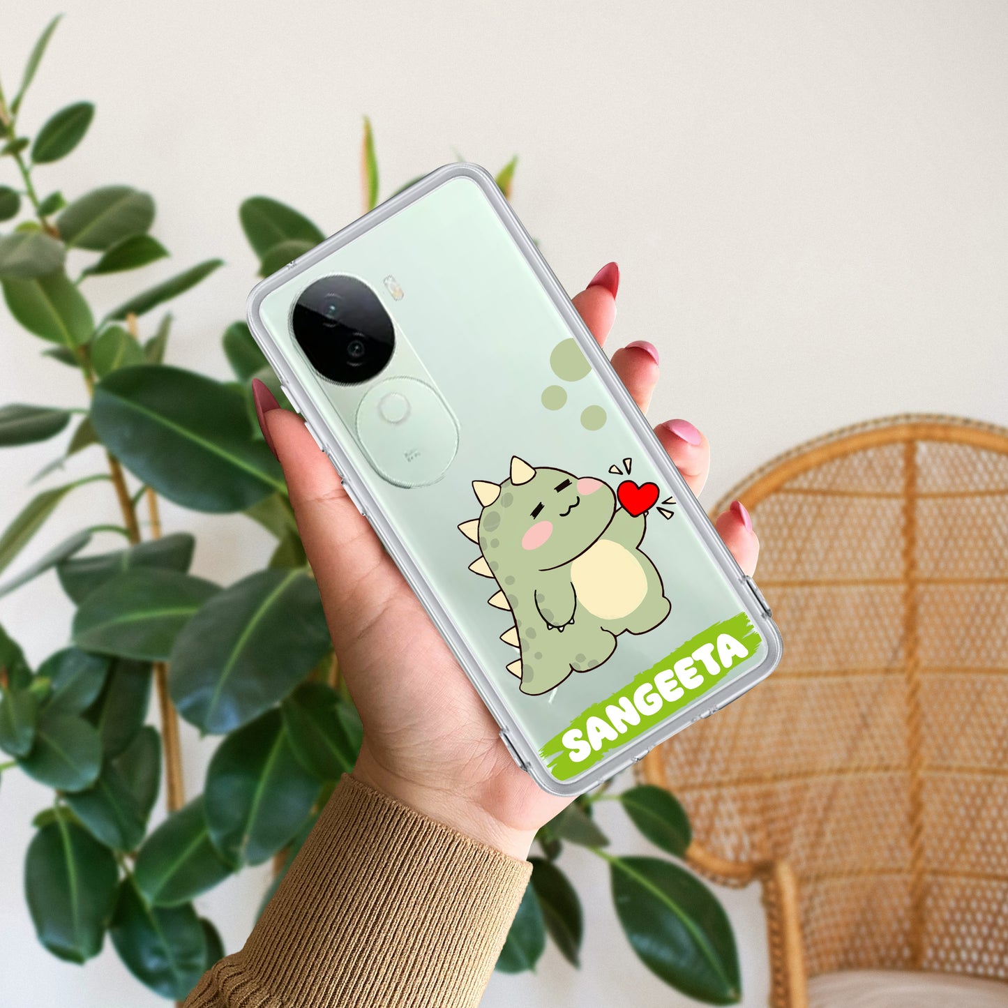 Mini Dino Customize Transparent Silicon Case For Vivo ShopOnCliQ