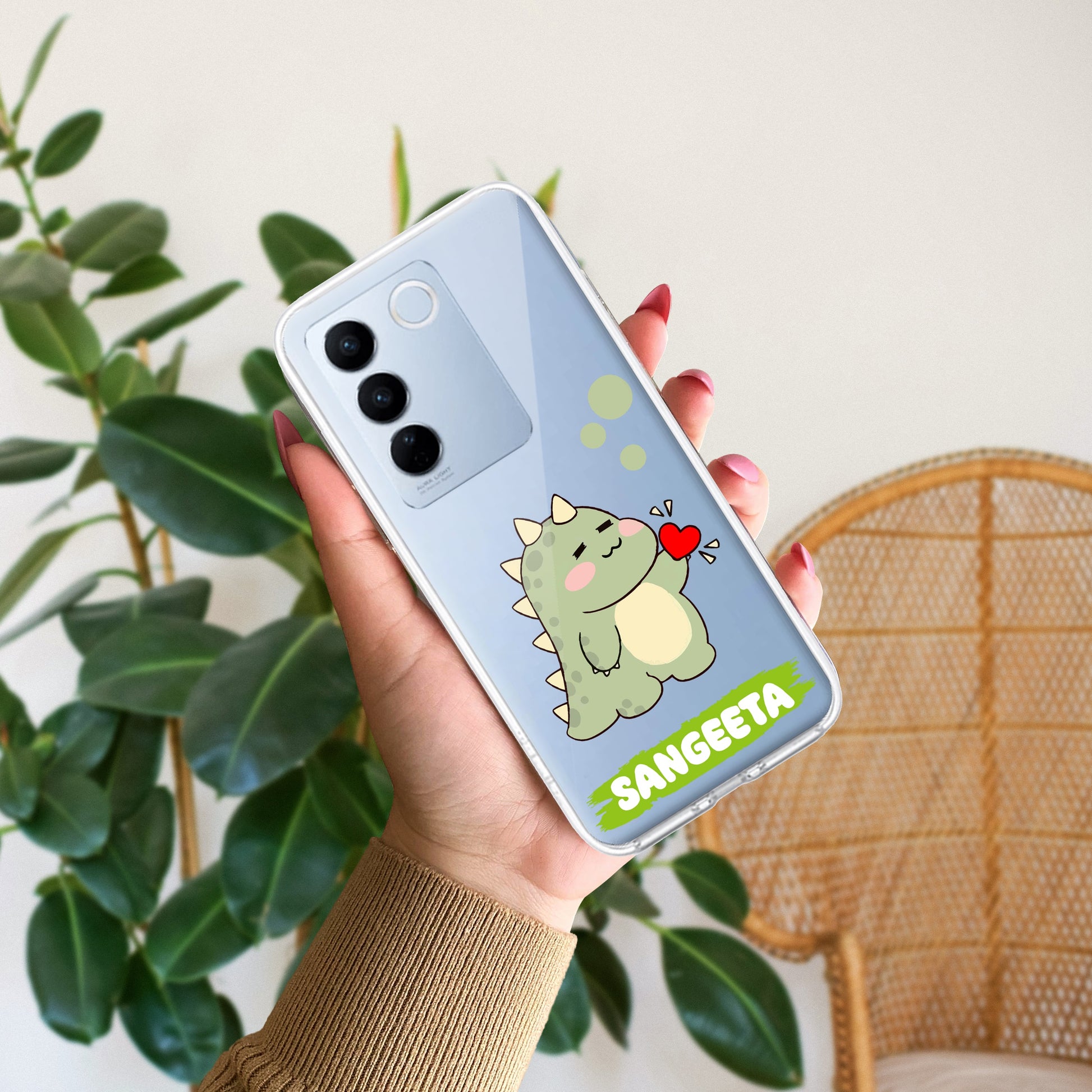 Mini Dino Customize Transparent Silicon Case For Vivo ShopOnCliQ