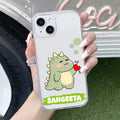 Mini Dino  Customize Transparent Silicon Case For iPhone 13 Mini