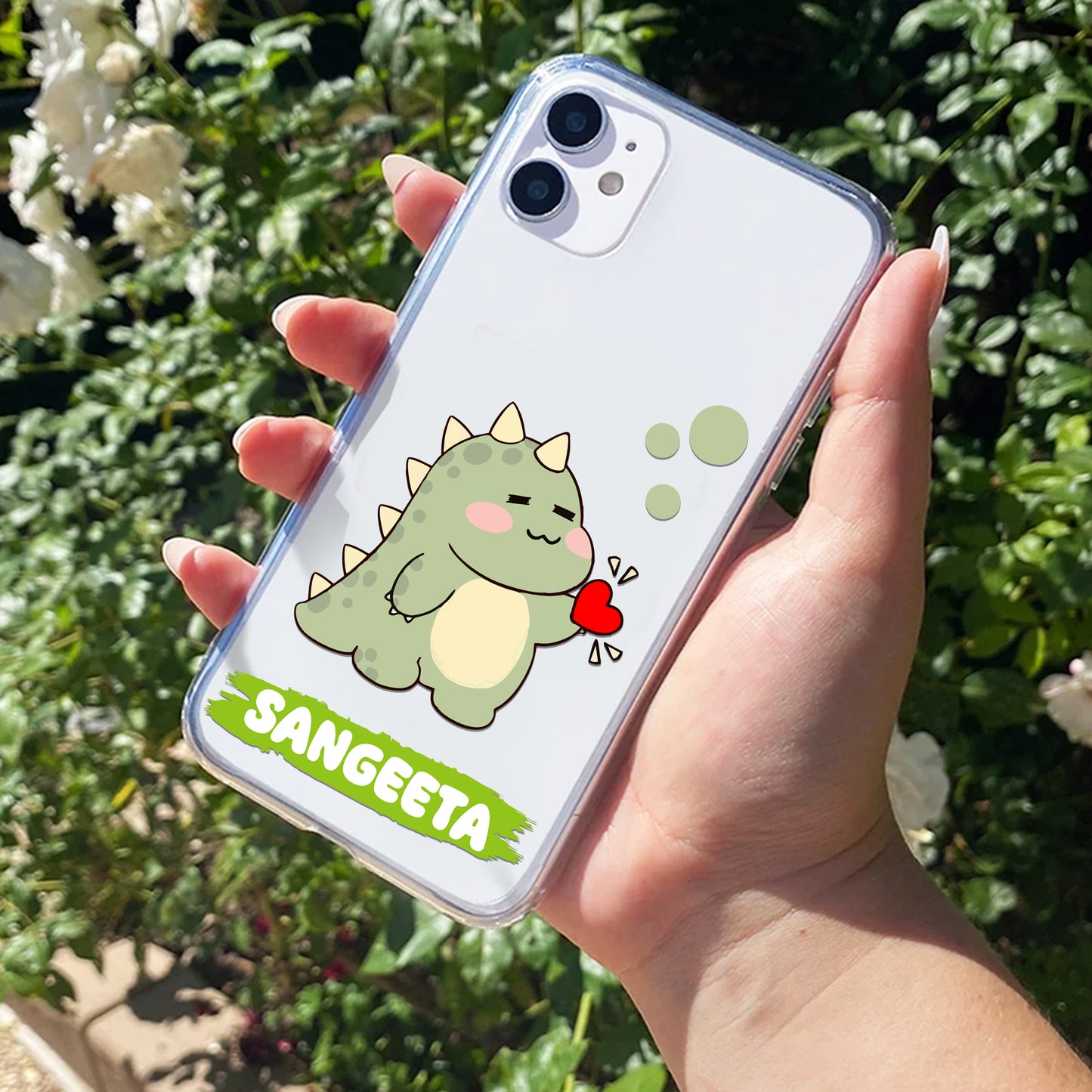 Mini Dino Customize Transparent Silicon Case For iPhone ShopOnCliQ