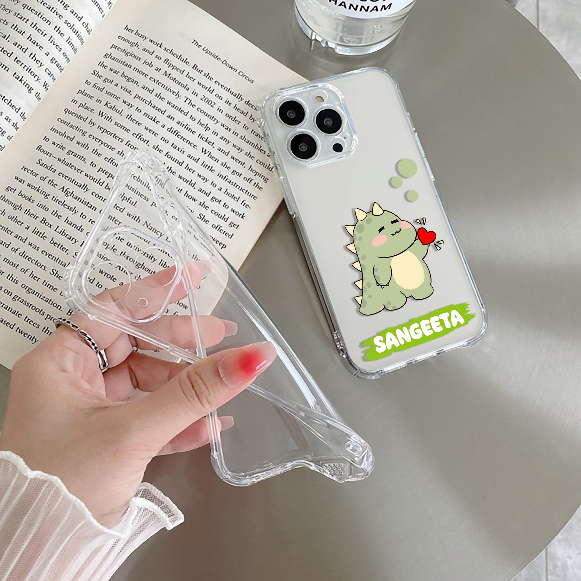 Mini Dino Customize Transparent Silicon Case For iQOO ShopOnCliQ