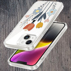 Minimal Flora Transparent Silicon Case For iQOO Z7s 5G